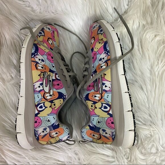 Skechers Cartoon Dog Print Work Comfort Flex SR-HC Pro SR Waggey Sneakers 6.5 - Picture 7 of 12